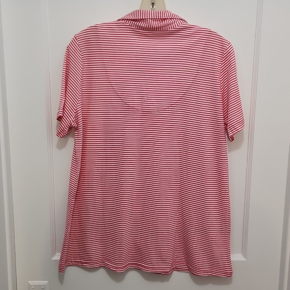NWT La Vie en Rose Short Sleeve Striped Women's Two Piece Pajama Set Size Medium - Picture 5 of 11